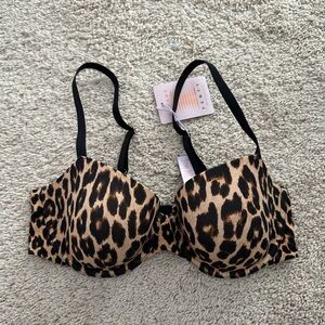 Savage X Fenty Leopard Print Bra